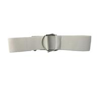 FGUJSUR Belts For Women Black Simple Waist Elastic Ladies Band Metal Buckle Belt Girls Dress Jean Pants Waistband For Lady(65cm,WHITE)