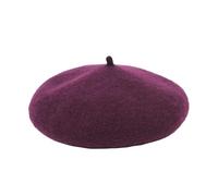 FGUJSUR Boina morada de lana, estilo retro pintor, ideal for otoño e invierno. Gorro vintage for mantenerte abrigado. informal y bonita for mujer(1)