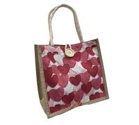 FGUJSUR Bolso De Lino Bolsa Almuerzo Compras Portátil Cosmética Bolsas Mujer Casuales Versátiles(C-Red-Button)