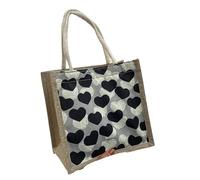 FGUJSUR Bolso De Lino Bolsa Almuerzo Compras Portátil Cosmética Bolsas Mujer Casuales Versátiles(C-Red-Button-01)