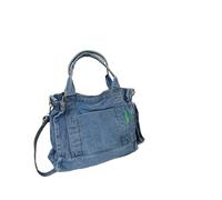 FGUJSUR Bolsos de hombro mezclilla con diseño hilo for mujer, bolsos mano informales y portátiles for chicas universitarias, for ir al trabajo, bolso cruzado Retro for(Color 1)