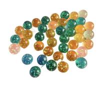 FGUJSUR Canicas de Vidrio 16 mm, Bolas Luminosas, Chinas, Juego Pinball, canicas pequeñas, Que rebotan Entre Padres e Hijos(25pcs Random Colors)