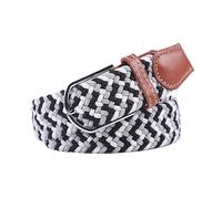 FGUJSUR Cinturones Hombre Lona Cinturón elástico tejido informal de moda for mujer, for deportes al aire libre, escalada, trabajo, pantalones vaqueros unisex(Color-01)