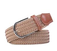 FGUJSUR Cinturones Hombre Lona Cinturón elástico tejido informal de moda for mujer, for deportes al aire libre, escalada, trabajo, pantalones vaqueros unisex(Color-09)