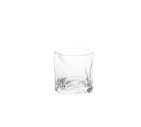 FGUJSUR Creativity Irregular Shape Whiskey Glasses Ice Pattern Fold Paper Crystal Whisky Beer Wine Glass Drinkware Set(Transparent)