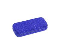 FGUJSUR Estuche Para Gafas Estuche organizador for gafas de sol for mujer, con cristales brillantes, accesorios for, almacenamiento portátil for(Blue)