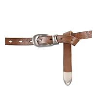 FGUJSUR Extended Thin Knotted Decorative Ladies Belt All-match Slim Skirt Narrow Soft Women's Jeans(110,Brown)