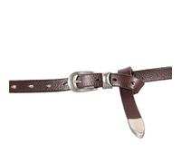 FGUJSUR Extended Thin Knotted Decorative Ladies Belt All-match Slim Skirt Narrow Soft Women's Jeans(110,Coffee)