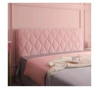 FGUJSUR Funda Cabecero Funda de cabecera Acolchada Felpa Gruesa, Color sólido, Todo Incluido, Cama, Protector Trasero Terciopelo contra el Polvo(Pink-1,W180 x H70cm)