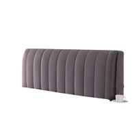 FGUJSUR Funda Cabecero Funda de cabecera Acolchada Felpa Terciopelo Grueso Protector elástico a Prueba Polvo for Cama, Suave y Agradable a la Piel(Color1 Dark Grey,W210 x H75cm)
