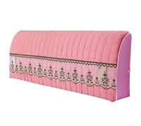 FGUJSUR Funda Cabecero Funda De Cabecera Acolchada Paquete Suave Curvo Respaldo Renovación Todo Incluido Universal Y Simple(Pink,180cm)
