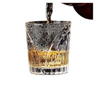 FGUJSUR Glass Cup Ins Fresh Forest Series Embossed Water Juice Coffee Cold Drink Creative Wine(280ml)