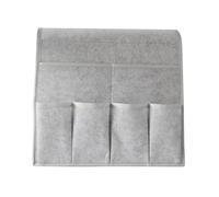 FGUJSUR Organizador de Reposabrazos para Sofá Armchair Caddy Non Slip Sofa Armrest Organizer With 7 Pockets Arm Chair Caddie For Magazine(Light Grey)