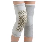 FGUJSUR Self Heating Support Knee Pad Brace Warm For Pain Relief Injury Recovery Belt Massager Leg Warmer(White)