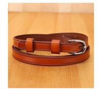 FGUJSUR Thin Belt Female Versatile Fashion Casual Accessories Solid Colour Students With Jeans(110,Camel)