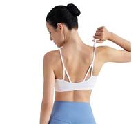FGUJSUR Top de Pilates Sujetador Deportivo de Tirantes Finos for Mujer(White,S)