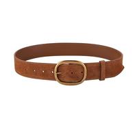FGUJSUR Trendy 4.3cm Wide Women Belt Classic Gold Buckle Skinny Waistband Vintage For Dresses & Coat(Burnt orange A)