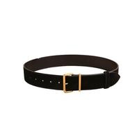 FGUJSUR Trendy 4.3cm Wide Women Belt Classic Gold Buckle Skinny Waistband Vintage For Dresses & Coat(Black B)