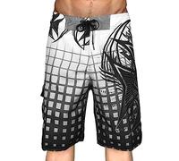 FGUUTYM Bañador para hombre hasta la rodilla, deportivo, talla grande, Five Surf, de secado rápido, pantalones cortos de playa para hombre (Z-A-Grey, XXL)