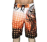 FGUUTYM Bañador para hombre hasta la rodilla, deportivo, talla grande, Five Surf, secado rápido, pantalones cortos de playa para hombre (Z-A-naranja, XXL)