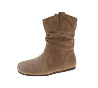 FGUUTYM Botines de ante para mujer, botas medias, botas occidentales, medias botas, botas bajas, botas de verano, botas de mujer, botas de entretiempo, ropa, botas, zapatos, botines de tobillo