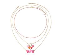 FGUUTYM Cadena para hombre, colgante de letra, collar Dainty Beach Paperclip Link Chain Necklaces Cadenas Herramienta, b, talla única