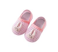 FGUUTYM Calcetines antideslizantes para bebé, calcetines de piso lindos, calcetines transpirables de malla (6 a 48 meses) sandalias para niños 24 niñas, Rosa., 2 años