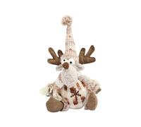 FGUUTYM Christmas Sitting Figurine Home Decors Christmas Decoration European Sitting Soft Embroidered Detail Ornament Hängesessel Befestigung Kette (C, One Size)