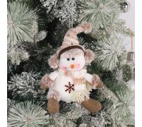FGUUTYM Christmas Sitting Figurine Home Decors Christmas Decoration European Sitting Soft Embroidered Detail Ornament Hängesessel Befestigung Kette (B, One Size)