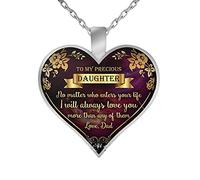 FGUUTYM Joyas My to Necklace You Heart My Mind Day Memorial Talks Mind Mother's Heart Collares colgantes con colgante de perlas, G, talla única