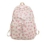 FGUUTYM Niños mochilas 9 años escuela comienza temporada moda mujeres estudiantes cremallera fruta impresión mochila nylon mochila bicicleta mochilas hombres compartimiento de batería, Z6 blanco