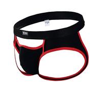 FGUUTYM Nombramiento Ropa Interior Hombres Apoyador para Hombres Sexy Jockstrap Ropa interior de hombre Calzoncillos de tela, Negro , S