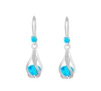 FGUUTYM Pendientes de gota de plata de ley 925 para mujer, pendientes colgantes de oro de moda, pendientes de boda, joyas para novias, pendientes antiguos, talla única, Sin piedra preciosa