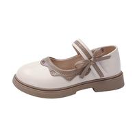 FGUUTYM Small Leather Shoes Baby Shoes 1 To 3 Years Old Spring And Autumn Girls Sandals Hausschuhe 31, beige, 25.5 EU
