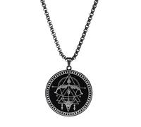 FGUUTYM Stainless 12 Zodiac Sign Men's Necklace Necklace Men's Women's Good Looking Fashion Full of Texture Anime Cadenas Colgantes, Bk9, talla única