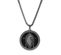 FGUUTYM Stainless 12 Zodiac Sign Men's Necklace Necklace Men's Women's Good Looking Fashion Full of Texture Anime Cadenas Colgantes, Bk12, talla única