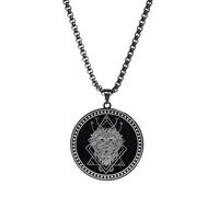 FGUUTYM Stainless 12 Zodiac Sign Men's Necklace Necklace Men's Women's Good Looking Fashion Full of Texture Anime Cadenas Colgantes, BK6., talla única