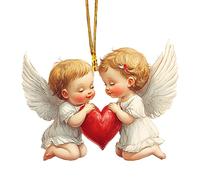 FGUUTYM Valentine's Day Love Little Angel Hanging Decoration Day Logo Anniversary Pendant Wall Door Pendant Family Decoration Wall Door Decoration Nachttisch Nachttisch Haya Einhängen (White, One