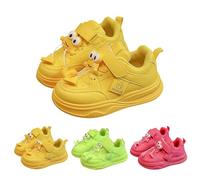 FGUUTYM Zapatillas de deporte para niños y niñas, zapatillas de deporte para niños, zapatos de piel para exteriores, ligeros, suaves, informales, zapatos para niños, zapatos descalzos, suela gruesa
