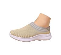 FGUUTYM Zapatillas de estar por casa para mujer con cojín de aire, zapatos ortopédicos traseros abiertos para diabéticos, zapatillas de senderismo, ligeras, transpirables, con cojín de aire, para