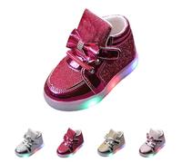 FGUUTYM Zapatillas deportivas unisex para niños, luces LED, zapatos intermitentes, zapatillas ligeras para niños y niñas, antideslizantes y transpirables, zapatillas de deporte, zapatillas de fitness