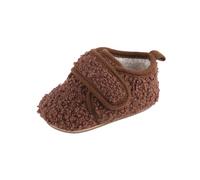 FGUUTYM Zapatos cálidos, botines suaves, botas cómodas, para niños y bebés, para niños y niñas de 1 año, café, 21 EU