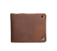 FGVGWRGV Monedero Hecho a Mano, Cartera Corta de Cuero for Hombre, sección Horizontal, Bolso de Tarjeta con Clip for Dinero de Cuero Retro