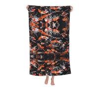 Fgwaauh Japan Fancy Koi - Toalla de playa de microfibra para piscina, viajes, crucero, baños en casa, artículos esenciales para acampar para adultos