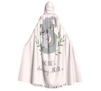 Fgwaauh Lindo disfraz de koala para mamá y bebé, unisex, con capucha, de longitud completa, para Halloween, cosplay, bata con capucha