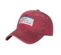 Fgwaauh Make America Great Again - Gorra de béisbol ajustable de algodón para papá, unisex, para exteriores, estilo vintage, rosso, Talla única