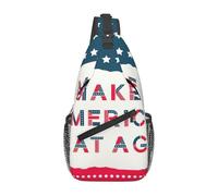 Fgwaauh Make America Great Again - Mochila cruzada grande para viajes, senderismo, pecho para mujeres y hombres, talla única