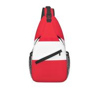 Fgwaauh Mochila cruzada grande con la bandera austriaca, para viajes, senderismo, pecho, para mujeres y hombres, talla única