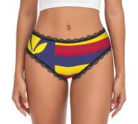 Fgwaauh Sexyflag Of The Kingdom Of Hawaii - Ropa interior para mujer, Negro, XL