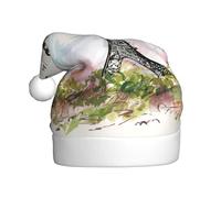 Fgwaauh Sombrero de Papá Noel de la Torre Eiffel de París, sombrero de Navidad, para fiesta de Navidad, Año Nuevo, Navidad, Año Nuevo, suministros de fiesta festiva